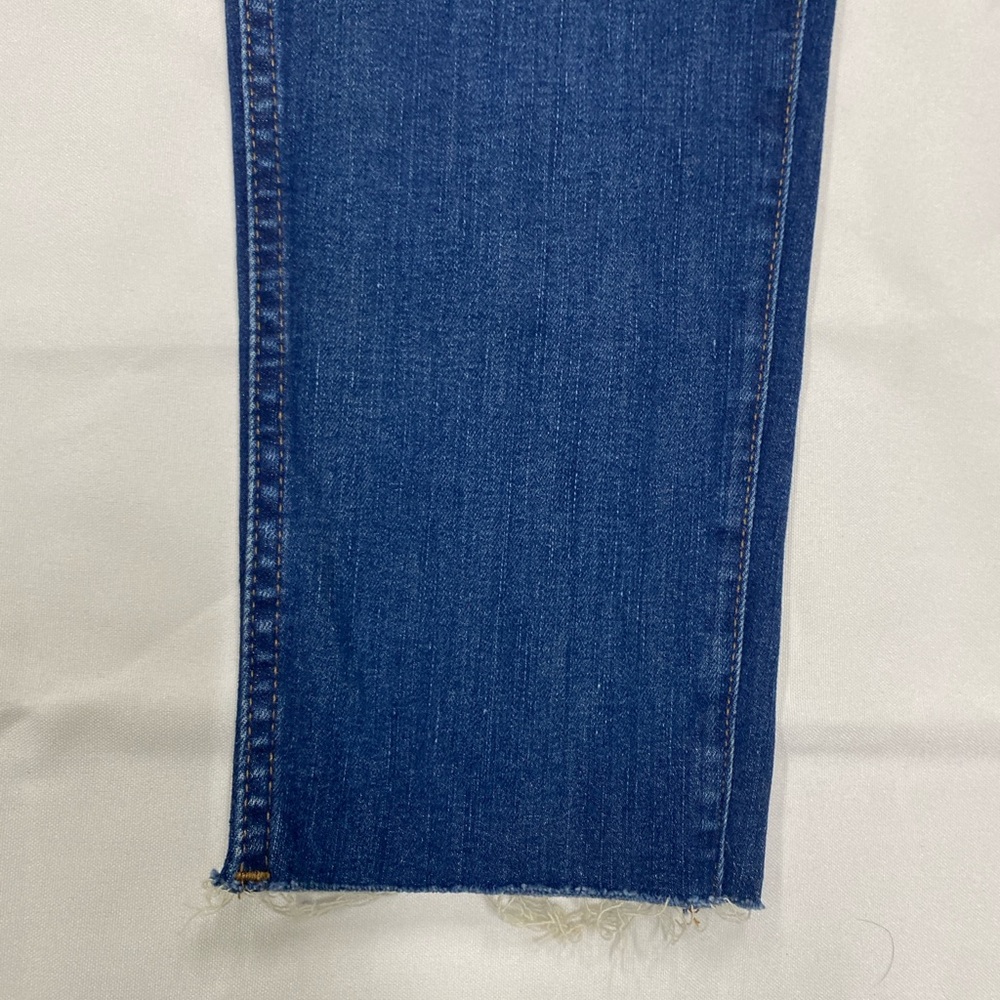 NWT Madewell Women's Skinny Jeans in Dark Blue Denim Size 34W - Picture 2 of 7